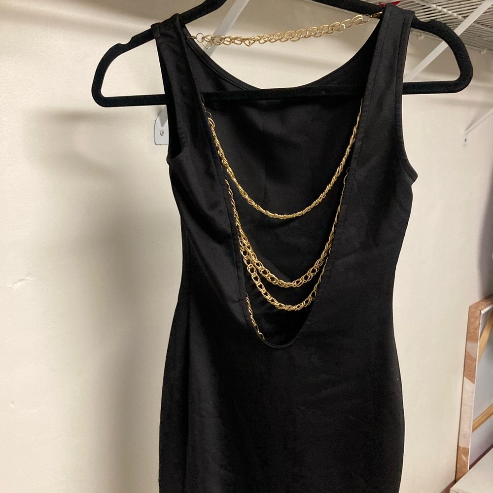 Black and Gold Dress